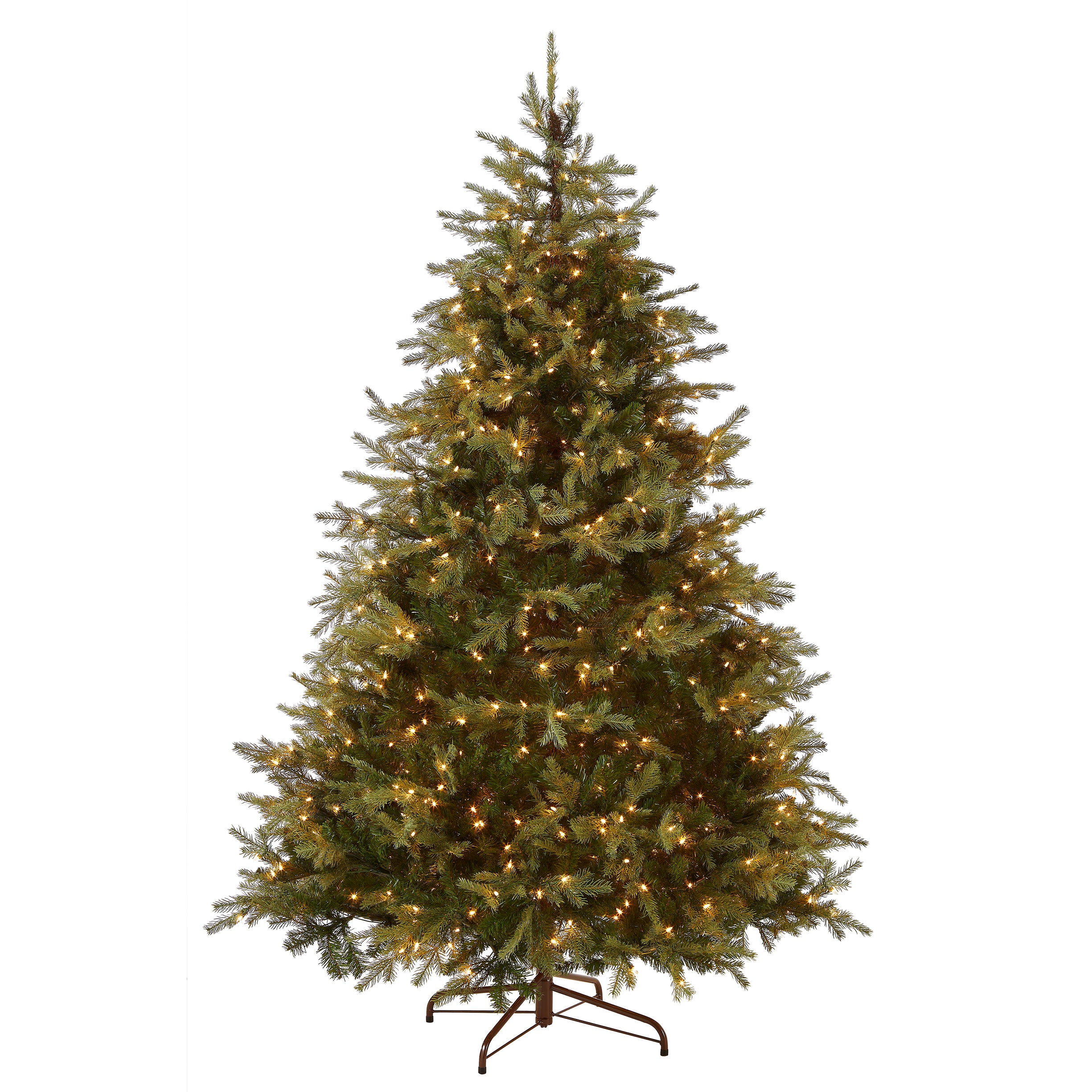 7.5 ft Pre-Lit Nordic Spruce Artificial Christmas Tree with 500 Clear LED Lights - Perfect for Living Room, Office & Holiday Decorations
