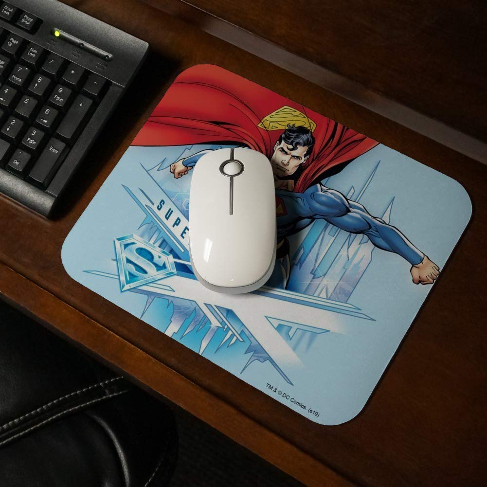 Superman Solitude Low Profile Thin Gaming Mouse Pad - Non-Slip Rubber Base, Smooth Surface for PC, Laptop & Office Use - Perfect for Work, Gaming & Graphic Design