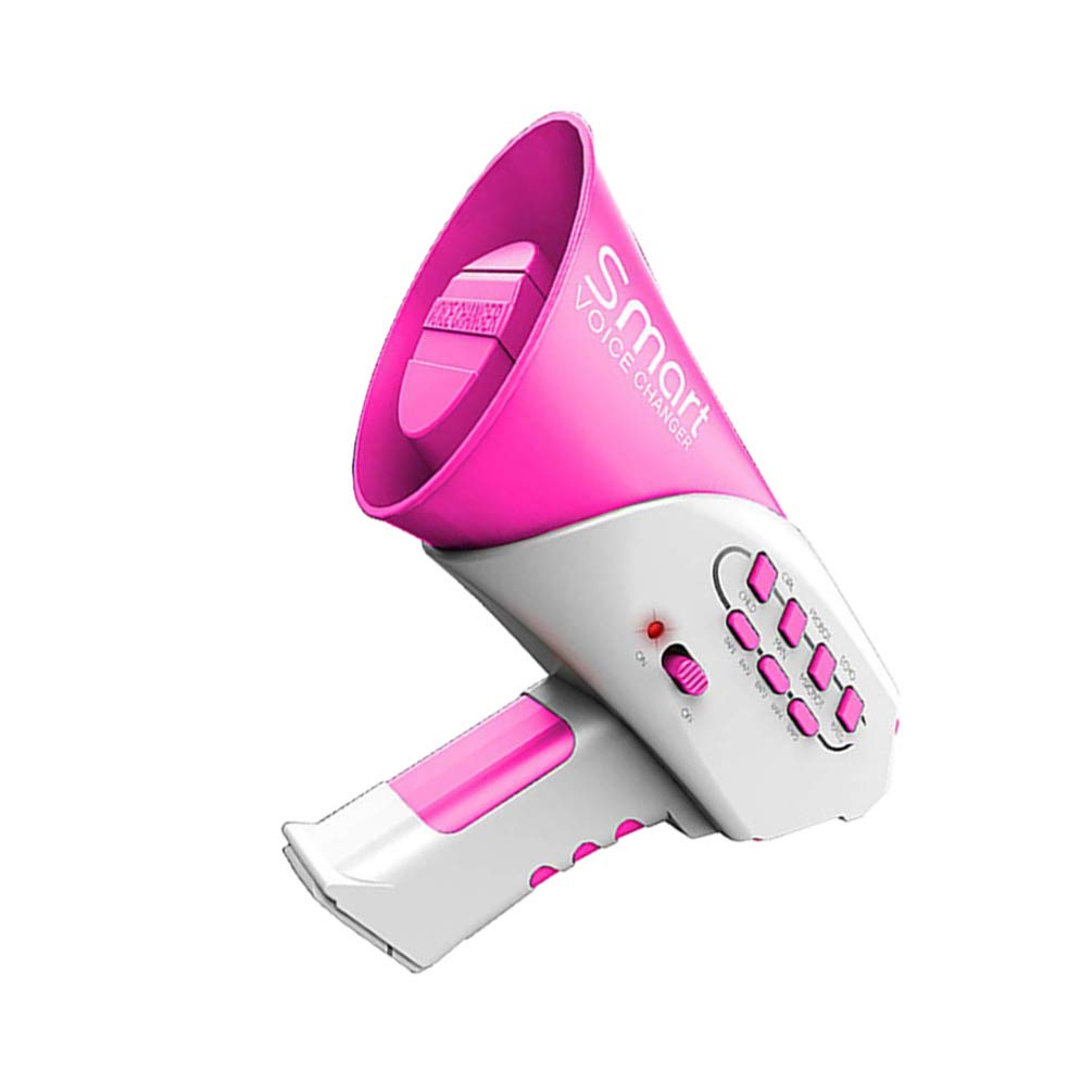 Toyvian 1Pc Creative Voice Changer Megaphone - Funny Voice Modulation Toy for Role Play, Cosplay & Party Pranks - Pink (Battery Not Included) - Perfect for Halloween Costumes, Kids Dress-Up & Comedy Skits