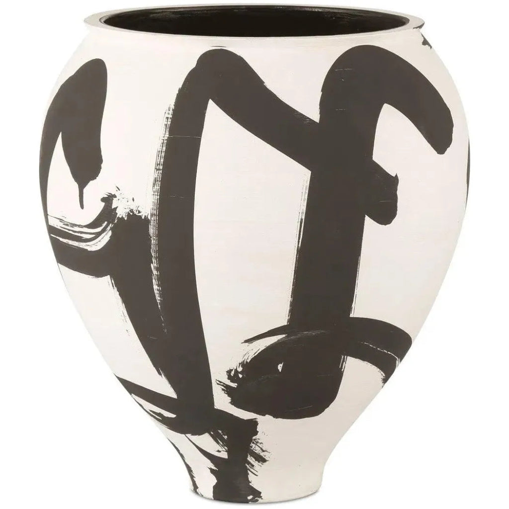12.25 Inch Kenzo Porcelain White Vase - Elegant Home Decor for Living Room, Dining Table, Wedding Centerpiece & Gift Idea