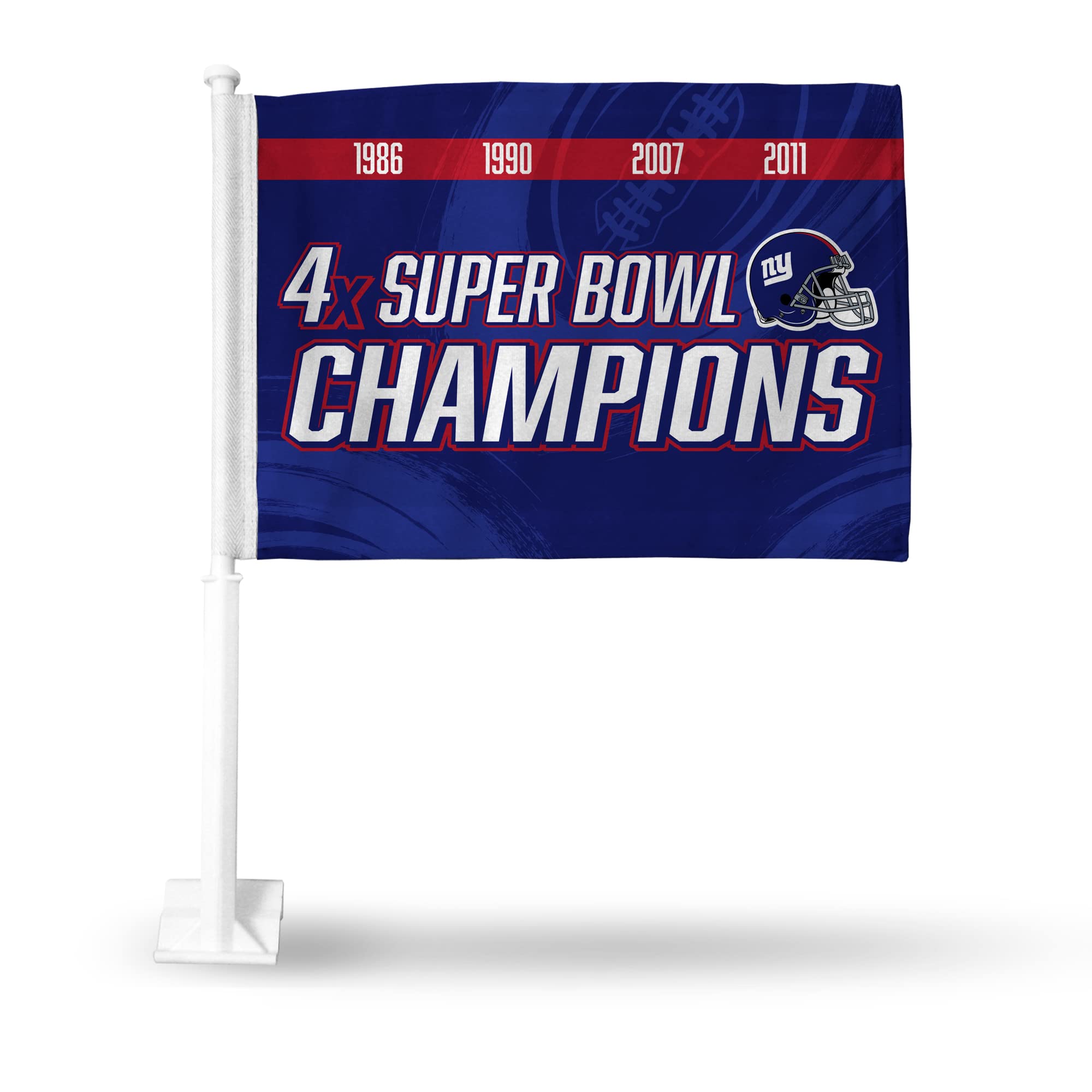 NFL Car Flag - Double Sided Officially Licensed Team Logo - Durable Polyester Car Accessory for Game Day Tailgating & Road Trips