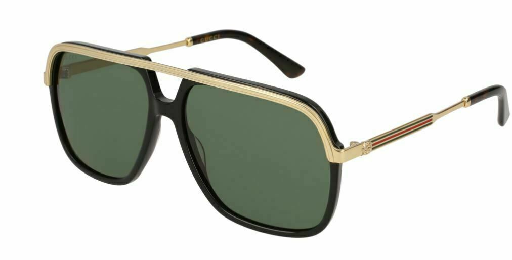 Gucci GG 0200S 001 Black & Gold Polarized Sunglasses for Women - Luxury Designer Shades for Driving, Beach & Outdoor Fashion