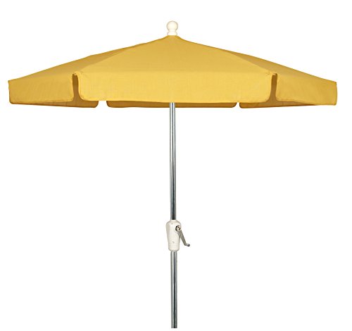 Yellow with Bright Aluminum Pole