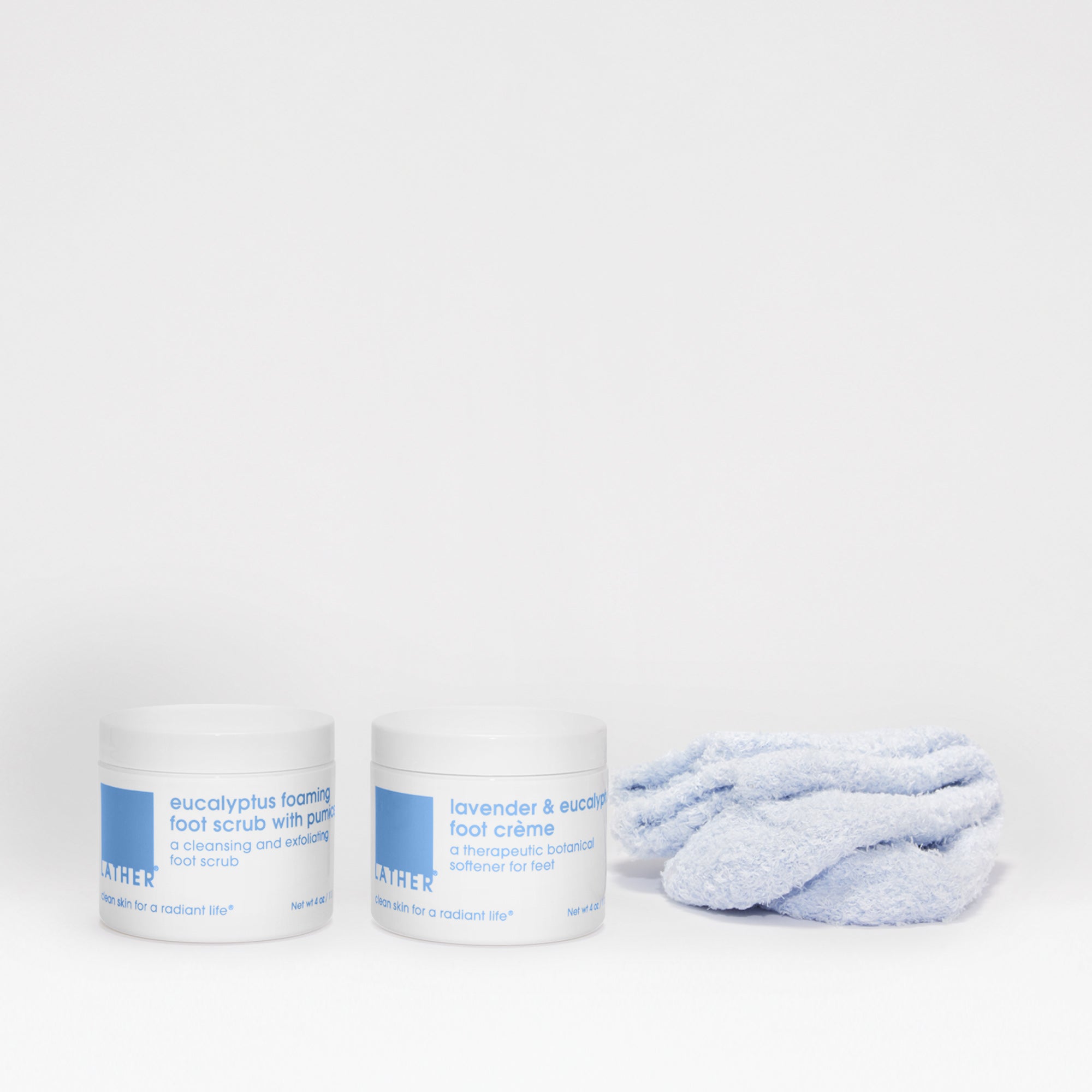 Lavender & Eucalyptus Foot Care Kit - Relaxing Spa Treatment for Dry Cracked Feet - Perfect for Home Pedicures, Post-Workout Recovery & Self-Care Gifts