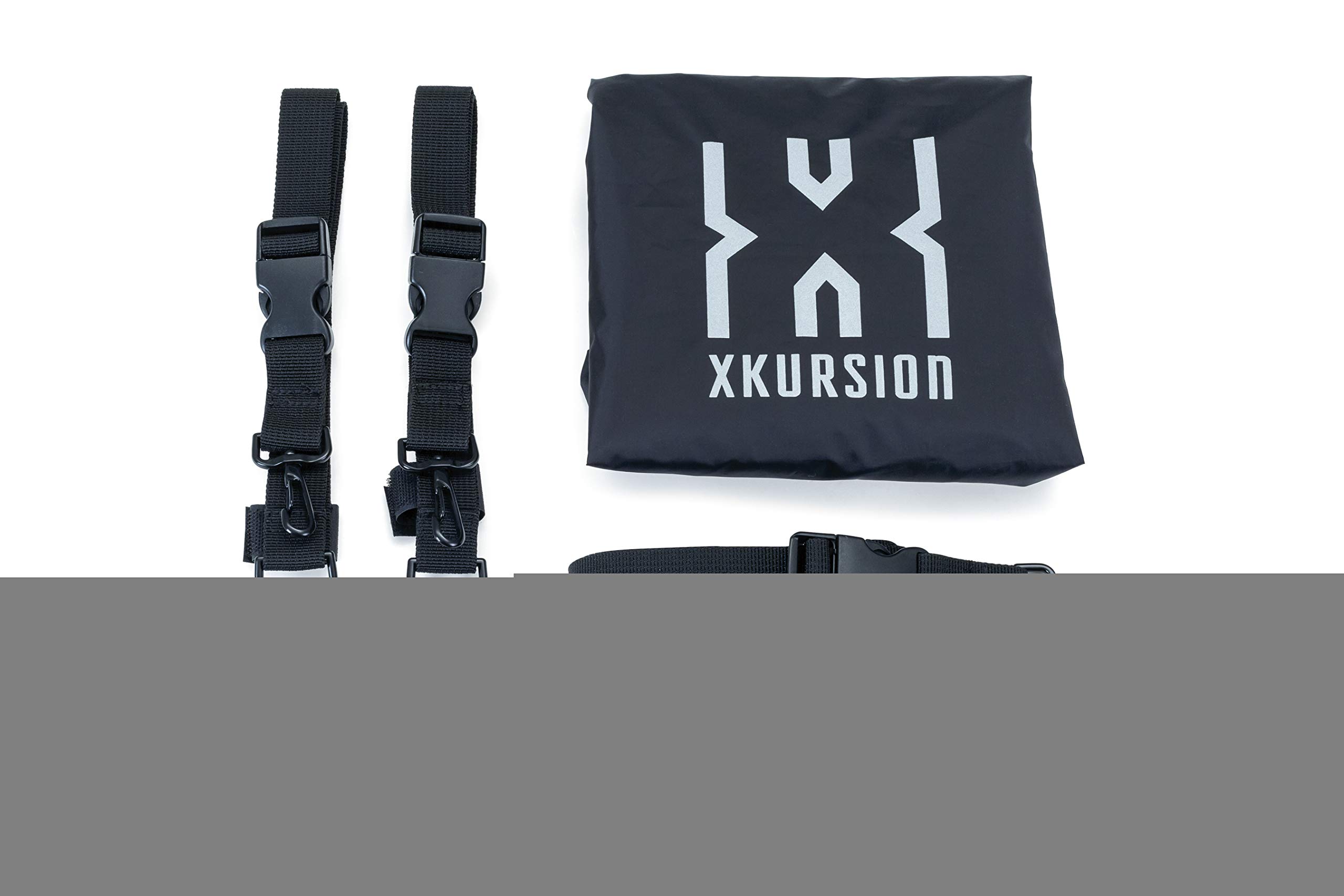 Kuryakyn 5221 XKursion XS Steward Motorcycle Travel Luggage - Waterproof Roll Bag with Sissy Bar Straps for Harley, Black - Perfect for Long Rides & Road Trips