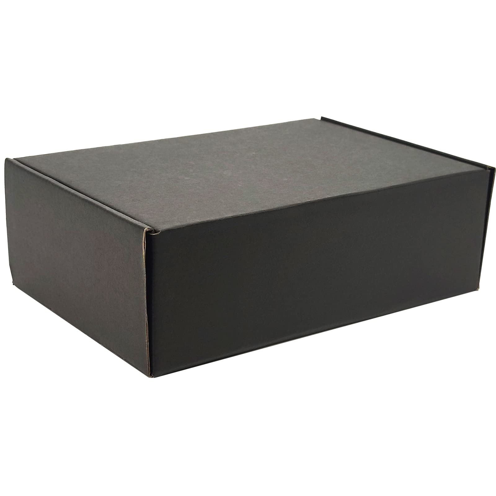 9x6x3 Black Corrugated Shipping Boxes - Set of 25 for Small Business Mailing & Packaging | Perfect for Ecommerce & Retail Shipping