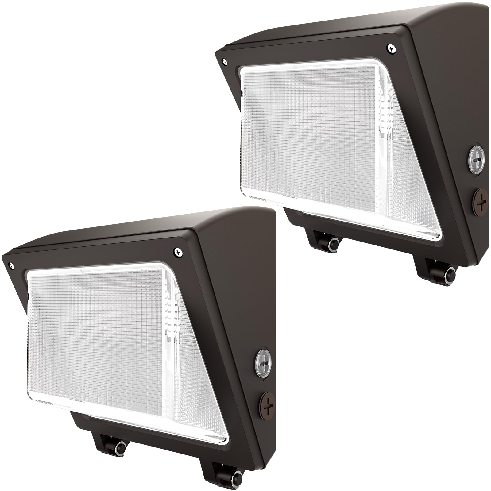 JTT LED Wall Pack Lights Outdoor - Dusk to Dawn Photocell, Selectable 75W/60W/45W, 9750LM/7800LM/5850LM, 6000K/5000K/4000K, Waterproof Flood Security Lighting for Garage, Yard, Parking Lot - Perfect for Commercial & Residential Outdoor Areas