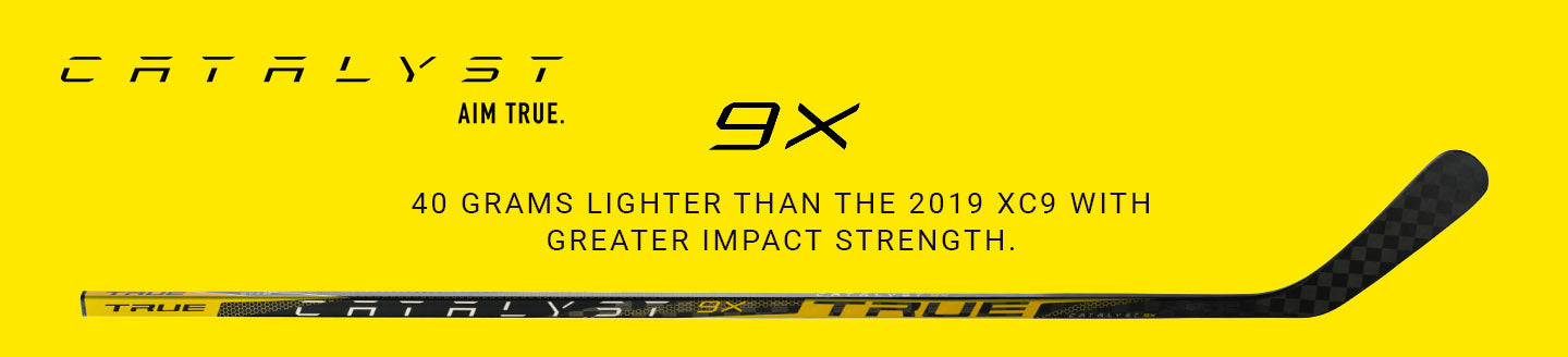 TRUE Catalyst 9X Junior Ice Hockey Stick - 50 Flex Right/Left Hand - Youth Hockey Equipment for Ice Skating & Training - Perfect for Games, Practice & Competitive Play