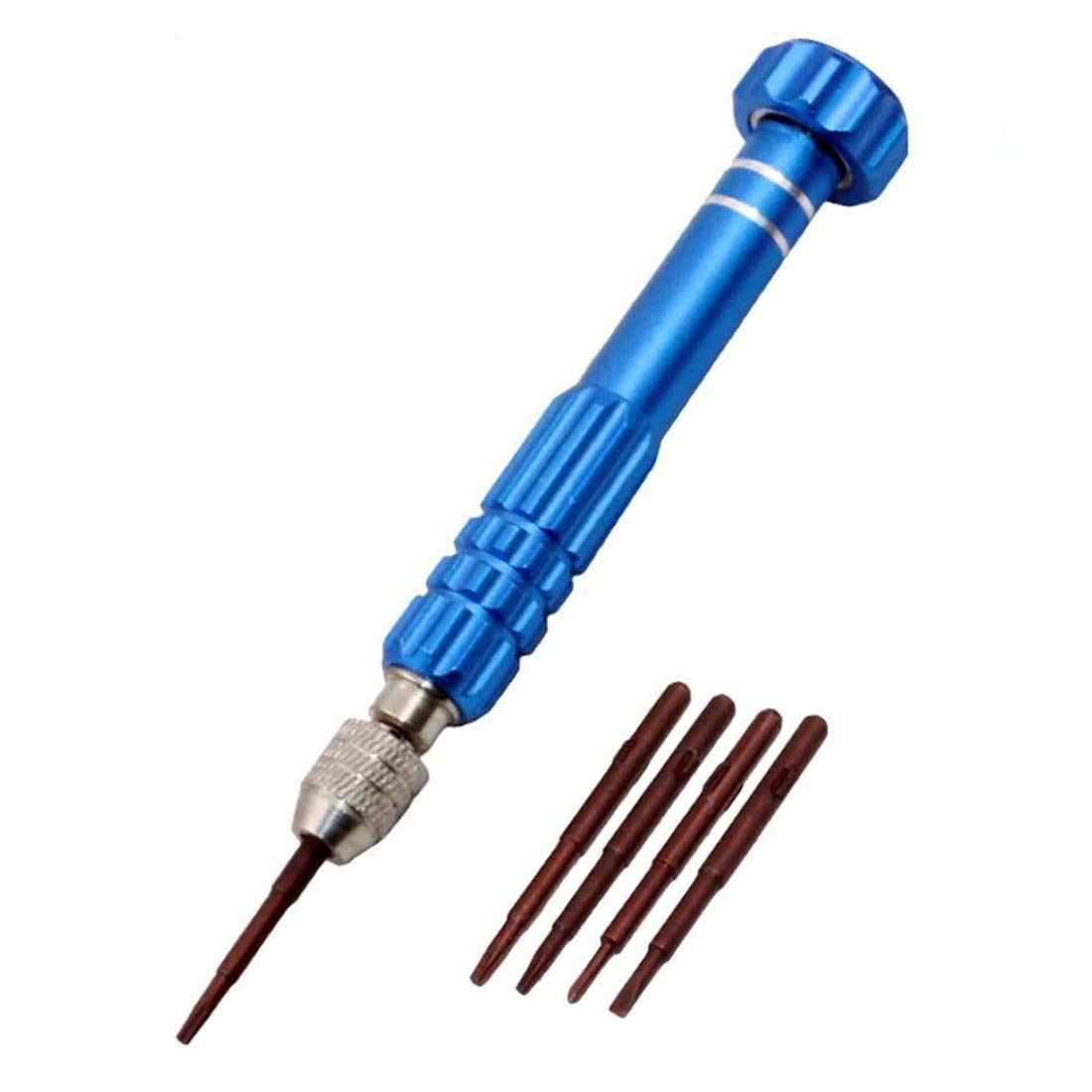 Professional 5-in-1 Micro Precision Screwdriver Set with Magnetic S2 Steel Bits - Ideal for Smartphone, Tablet, Eyeglass & Watch Repair | Perfect for DIY Electronics, Jewelry Maintenance & Small Device Fixes