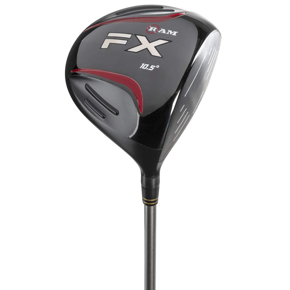 Ram Golf FX 460cc Pure Titanium Driver for Right-Handed Players with Graphite Shaft & Headcover - Perfect for Long Drives and Precision Shots on the Course