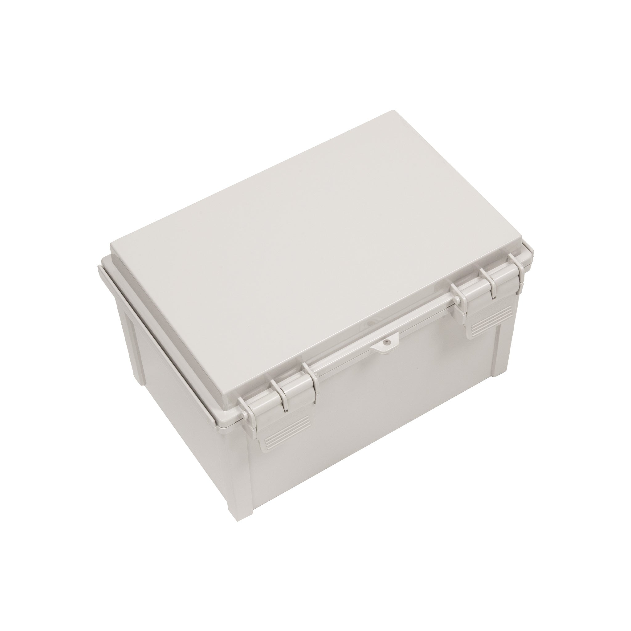 Boxco Q Series 7.87 x 11.81 x 7.09 Inches (200 x 300 x 180mm) Waterproof Plastic Enclosure - IP67 Rated, IK08 Impact Resistant, ABS Material, Grey Hinged Cover with Mounting Plate - Ideal for Outdoor Electrical Equipment, Industrial Control Boxes & DIY Projects