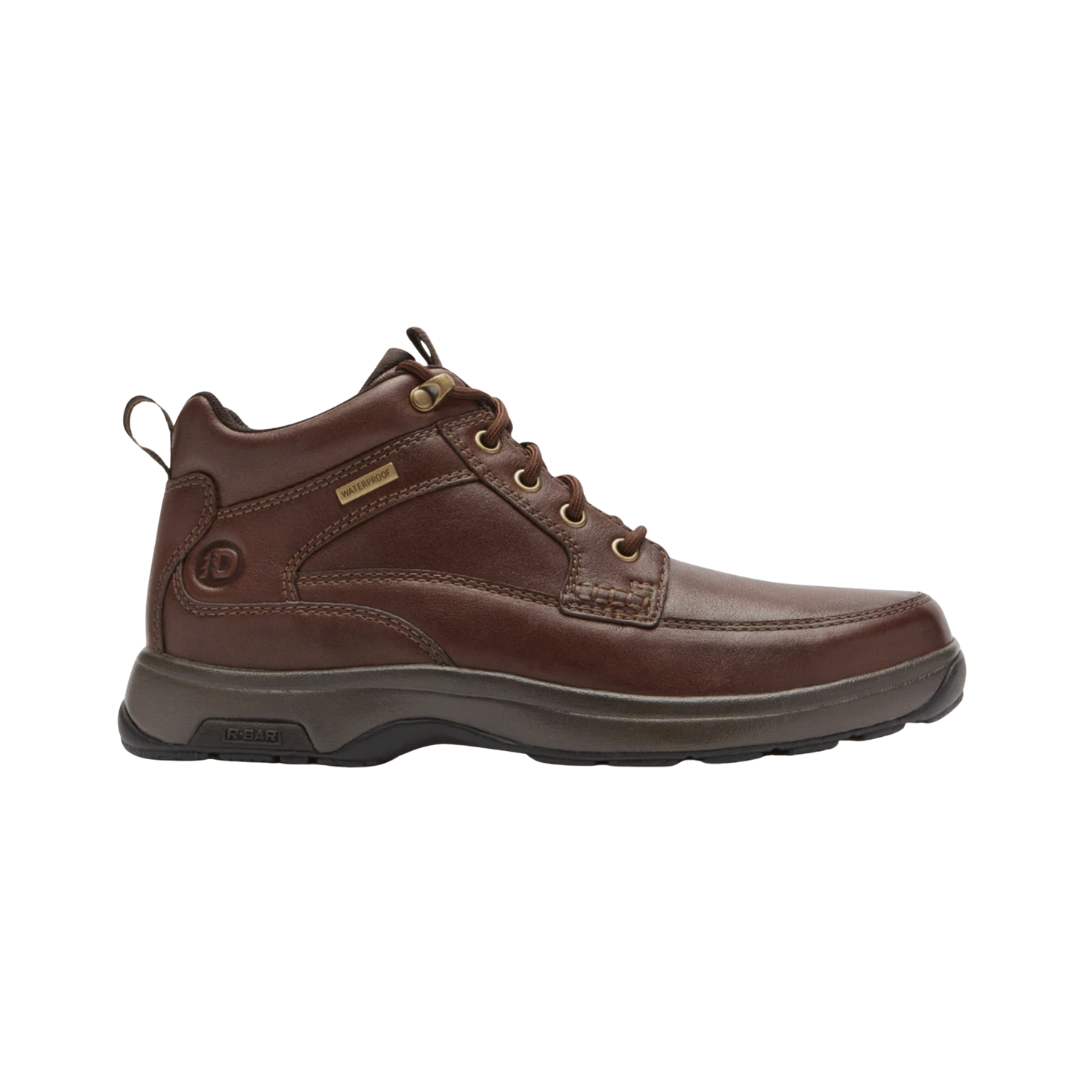 Men's 8000 Waterproof Mid Boot - Dark Brown Leather Hiking Boots (D Width) for Outdoor Adventures & Winter Walking