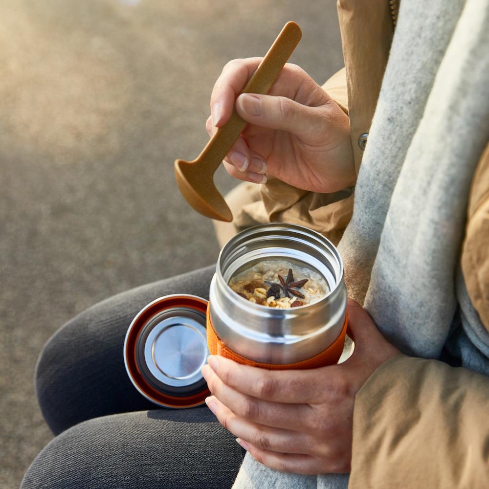 Premium Black + Blum Insulated Food Flask 400ml - Leak-Proof Stainless Steel Lunch Container for Office, School & Outdoor Adventures