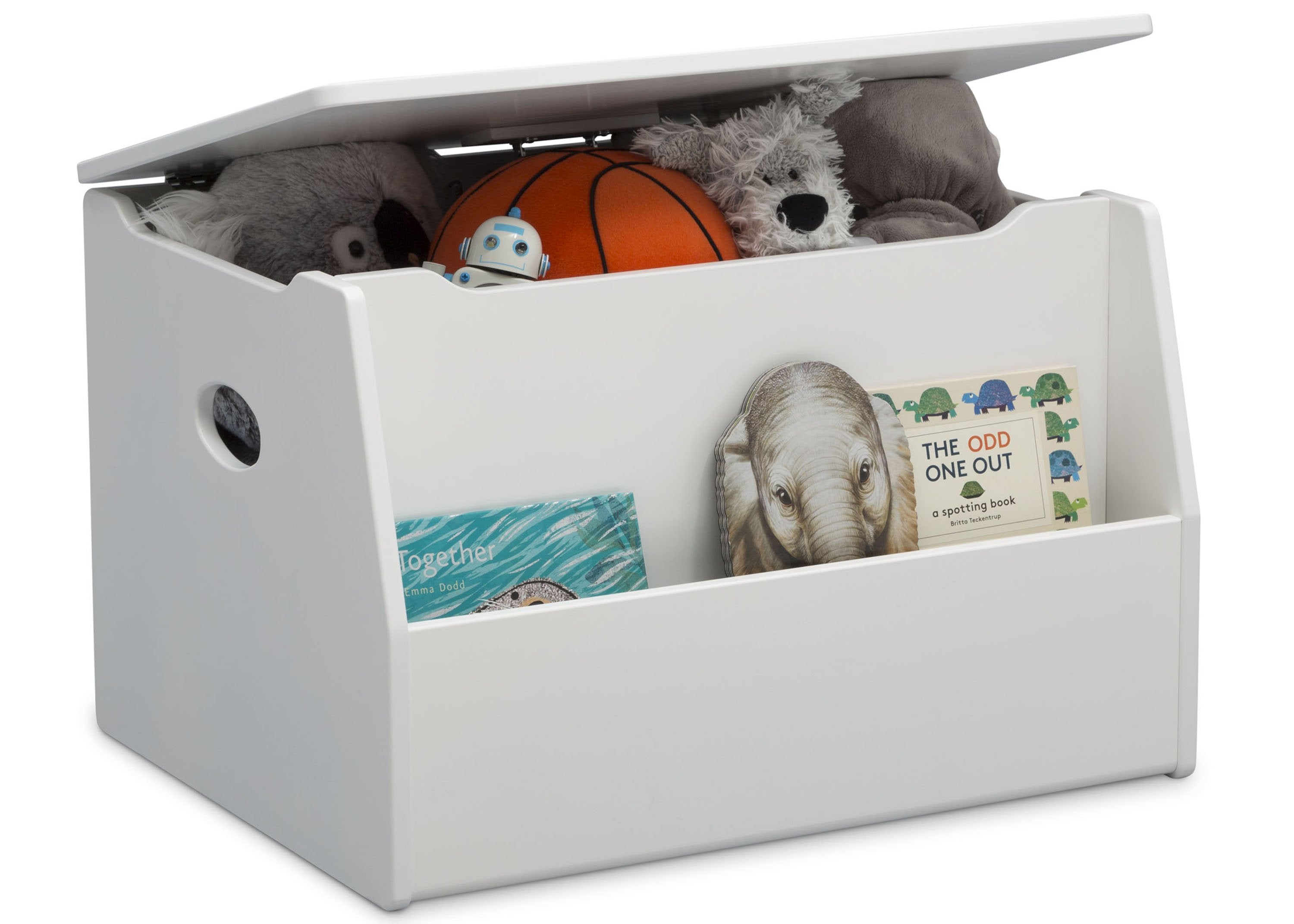 Nolan Toy Box 1 - Premium Wooden Toy Storage Organizer for Kids' Room | Perfect for Organizing Toys, Books & Art Supplies