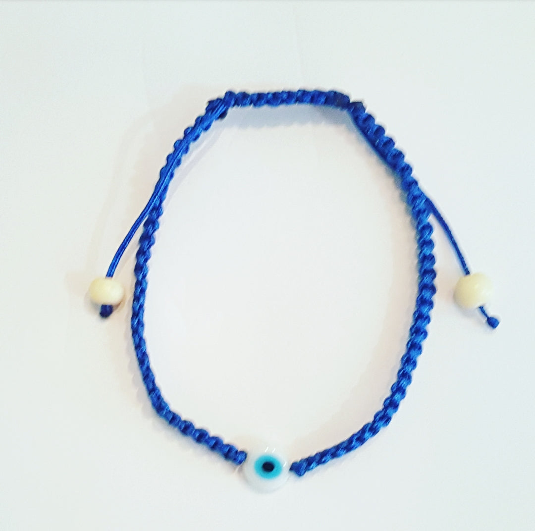 Mini Evil Eye Cord Bracelet for Women - Protection & Good Luck Charm - Adjustable String Bracelet for Everyday Wear, Gifts & Spiritual Healing