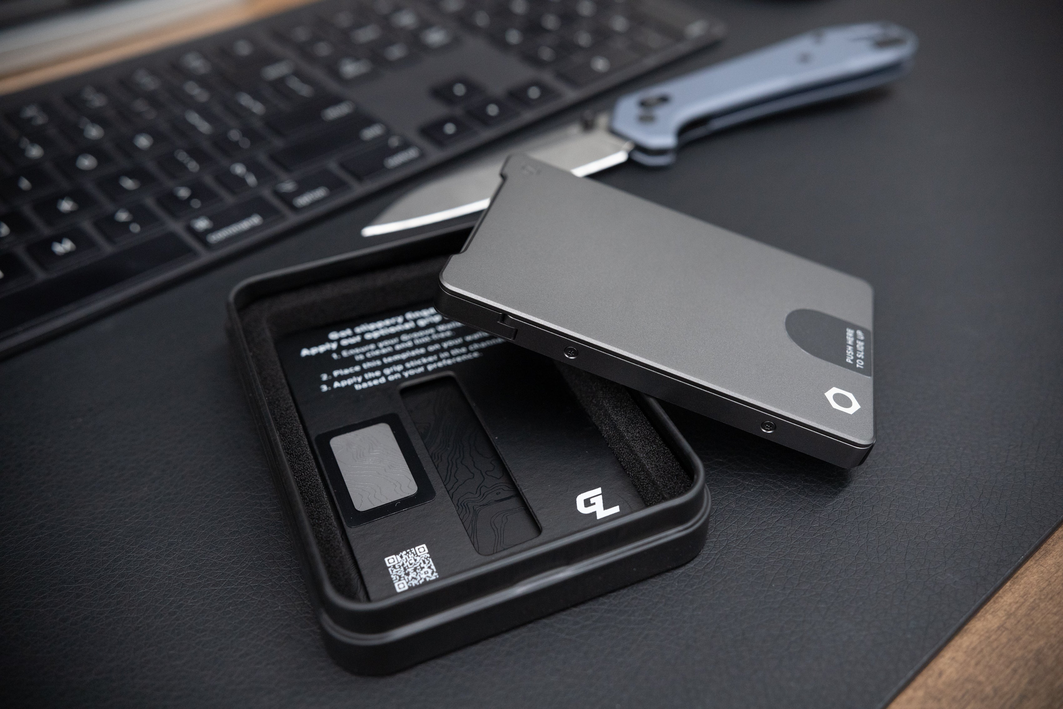 Obsessed Garage Groove Wallet - Slim RFID Blocking Minimalist Wallet for Men - Perfect for Travel, Everyday Carry & Secure Card Storage