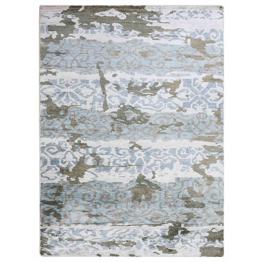 Handmade Hypnotic Eastern Hand Knotted Rug - Bohemian Style Wool Carpet for Living Room, Bedroom & Home Decor