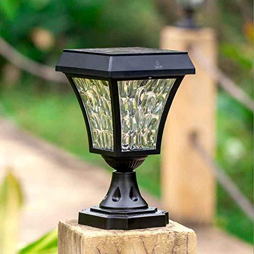 Solar LED Garden Lights Outdoor Waterproof - Warm White Pillar Landscape Lighting for Yard, Pathway, Park Decoration - Perfect for Patio, Lawn, Driveway, and Garden Decor