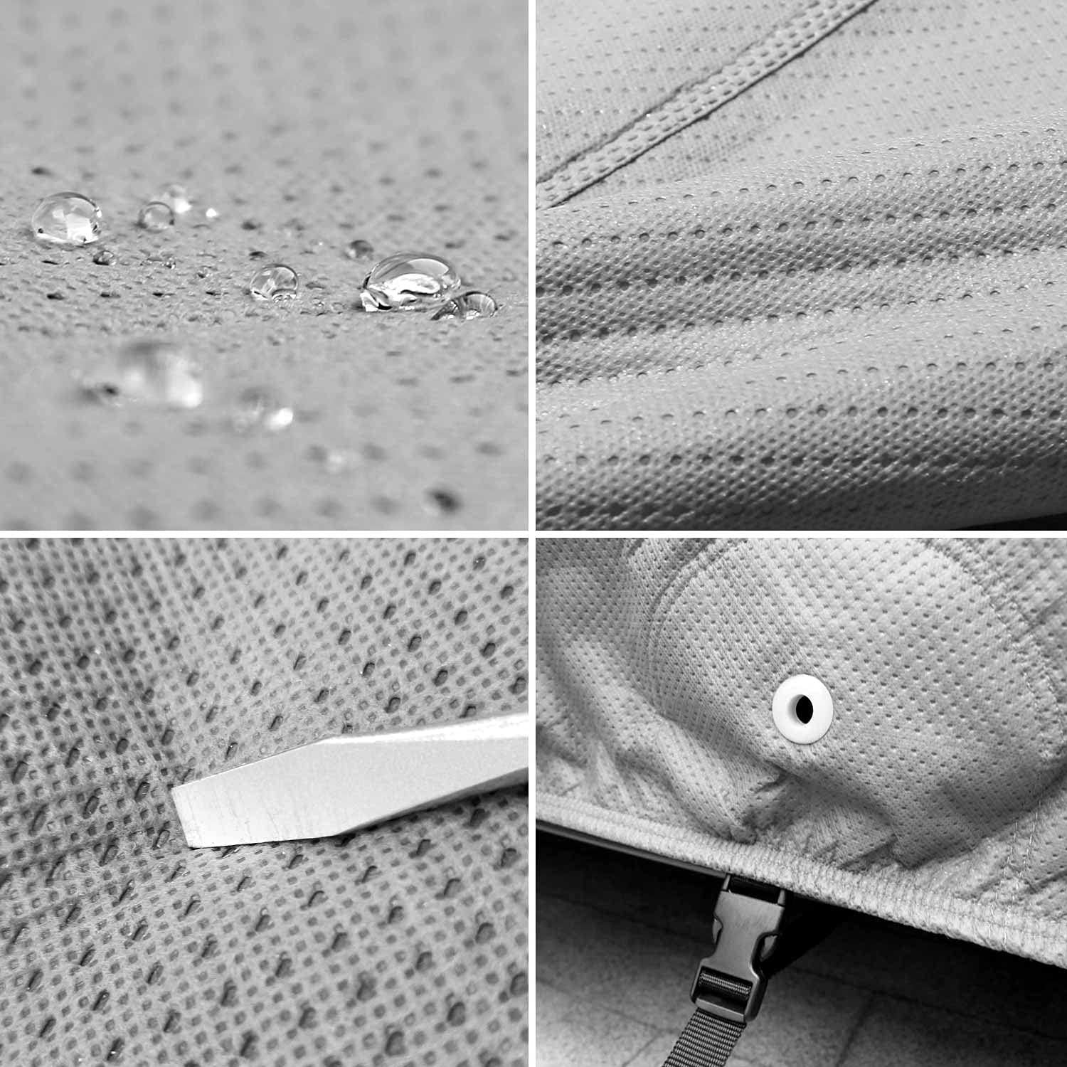 Xtreme Guard Waterproof Car Cover for Jeep Wrangler 4-Door (CJ/YJ/TJ/JK Models) - All-Weather Protection & Dustproof Outdoor Vehicle Cover | Perfect for Parking, Travel & Storage