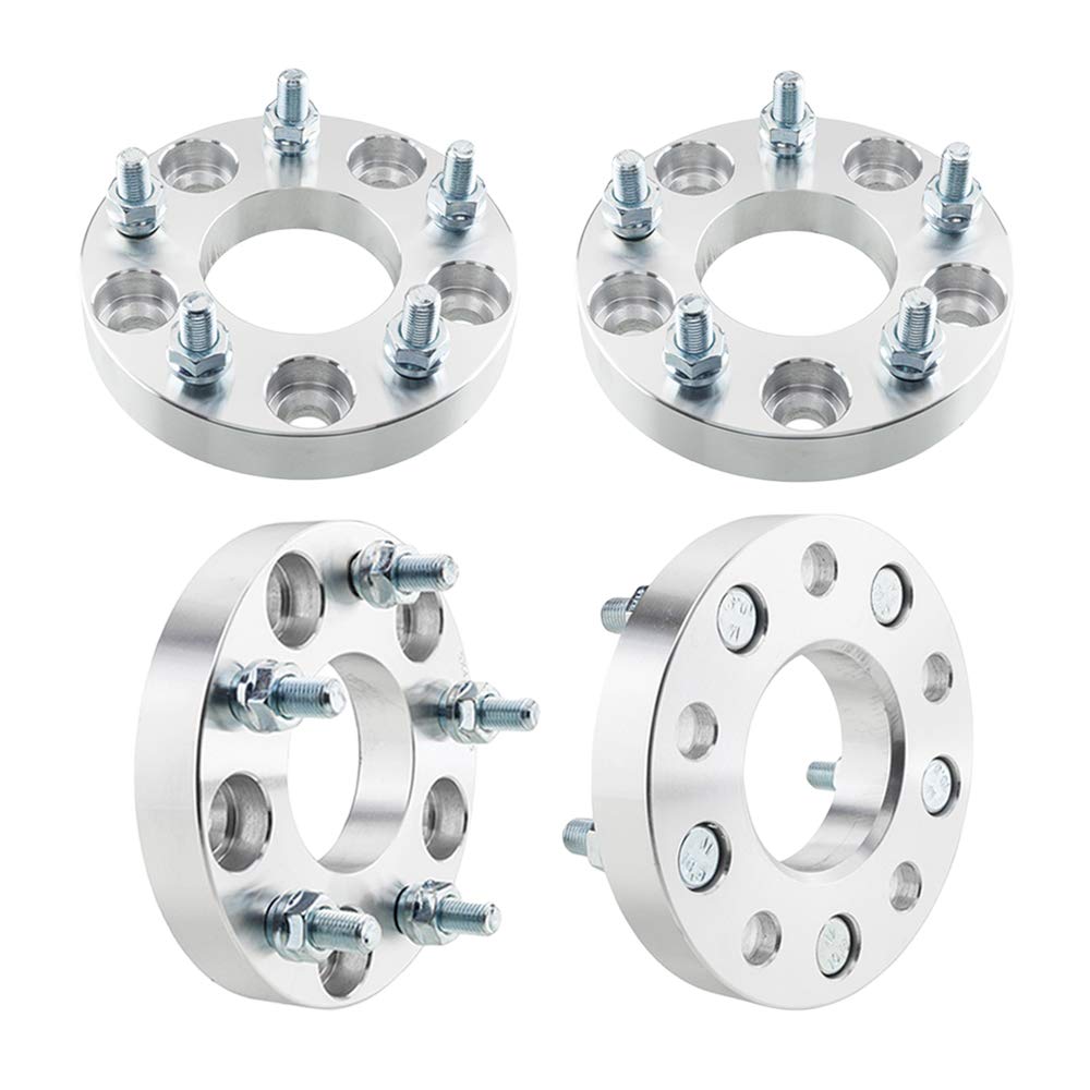 TRIBLE SIX 4Pcs 25mm (1 Inch) Wheel Spacers Adapters 5x4.75