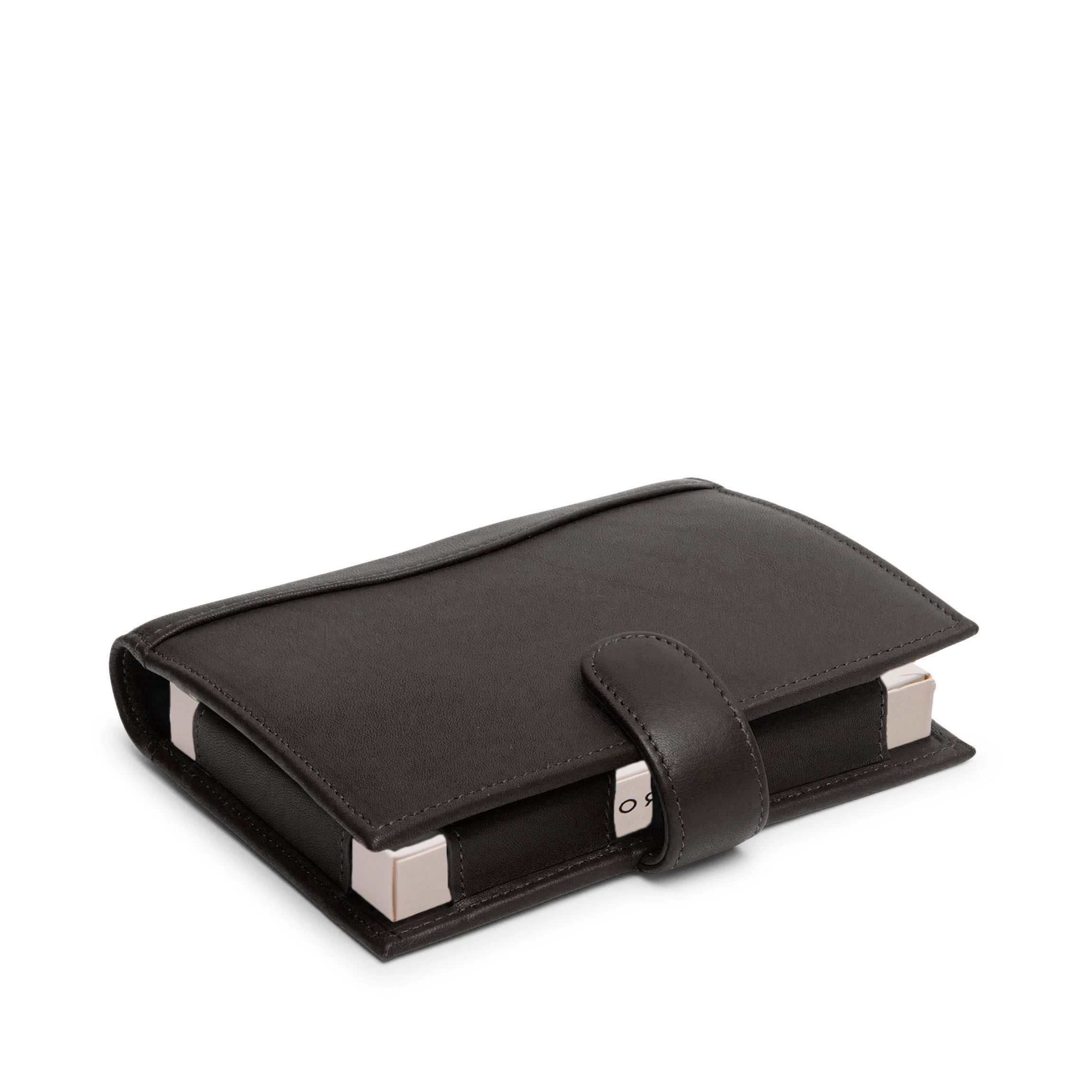 Black Onyx Playing Card Case with Notepad - Premium Card Holder for Poker, Magic Tricks & Travel - Perfect for Game Nights, Casino Trips & Professional Magicians