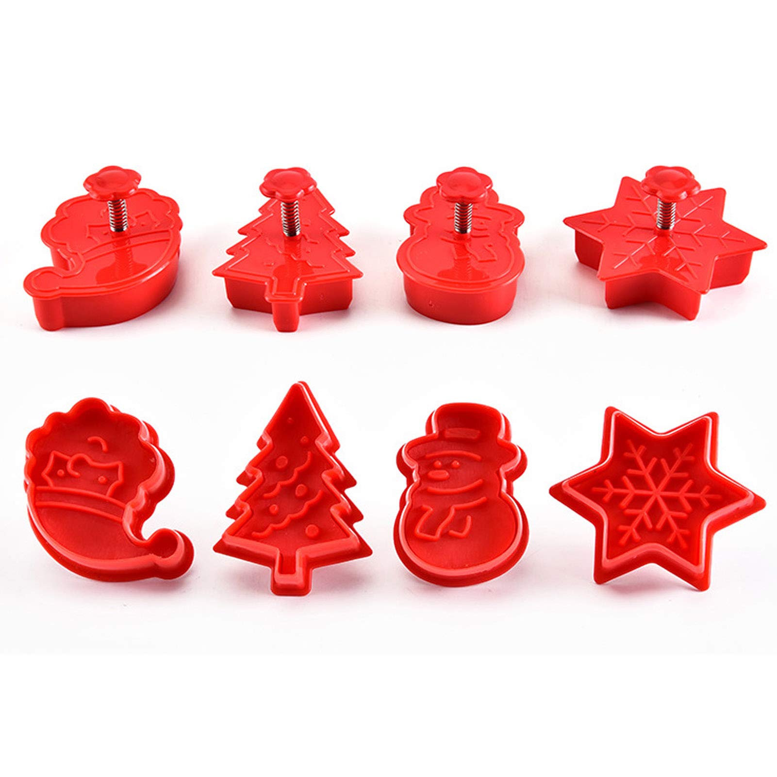 4-Piece Christmas Cookie Cutter Set - 3D Holiday Baking Molds for Cookies, Cakes & Pastries | Perfect for Christmas Baking, DIY Desserts & Holiday Party Treats