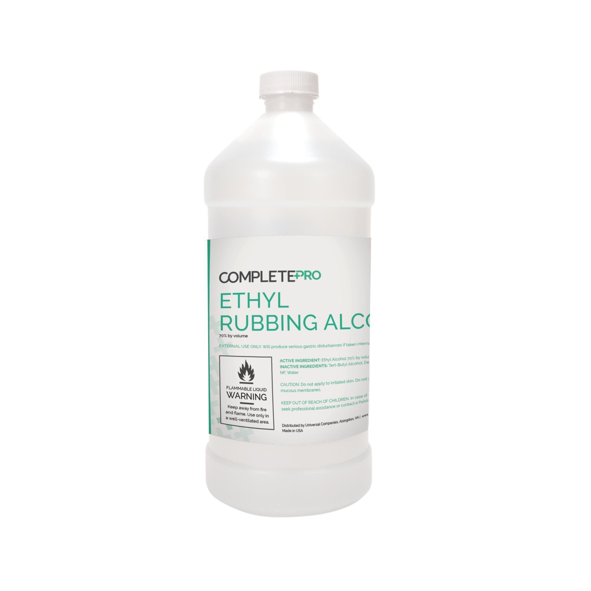 Complete Pro 70% Ethyl Rubbing Alcohol - First Aid Antiseptic for Cuts, Wounds & Disinfection - Ideal for Home, Office & Medical Use