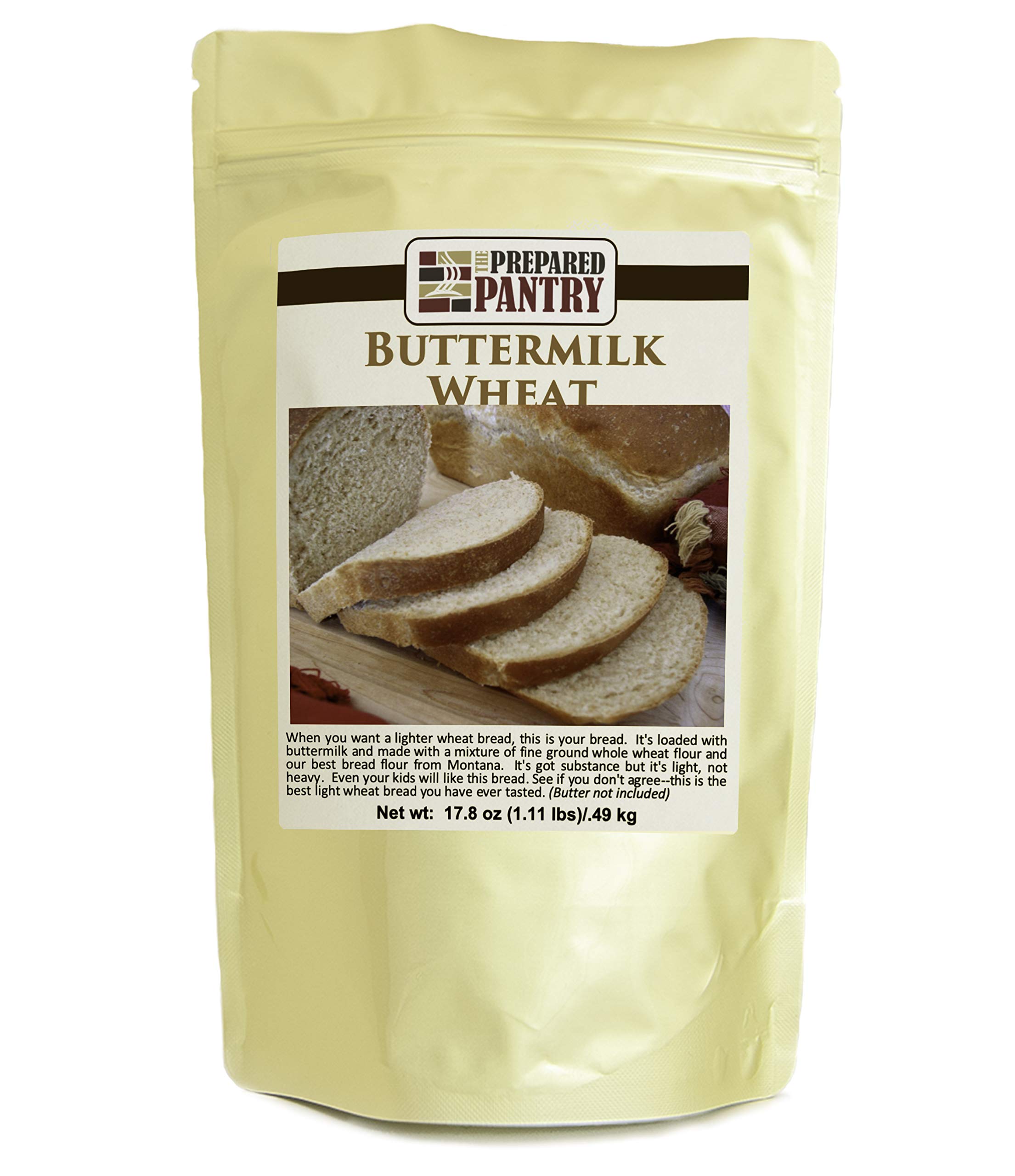The Prepared Pantry Buttermilk Wheat Bread Mix - Easy Homemade Bread for Bread Machine or Oven | Perfect for Breakfast, Sandwiches & Family Gatherings