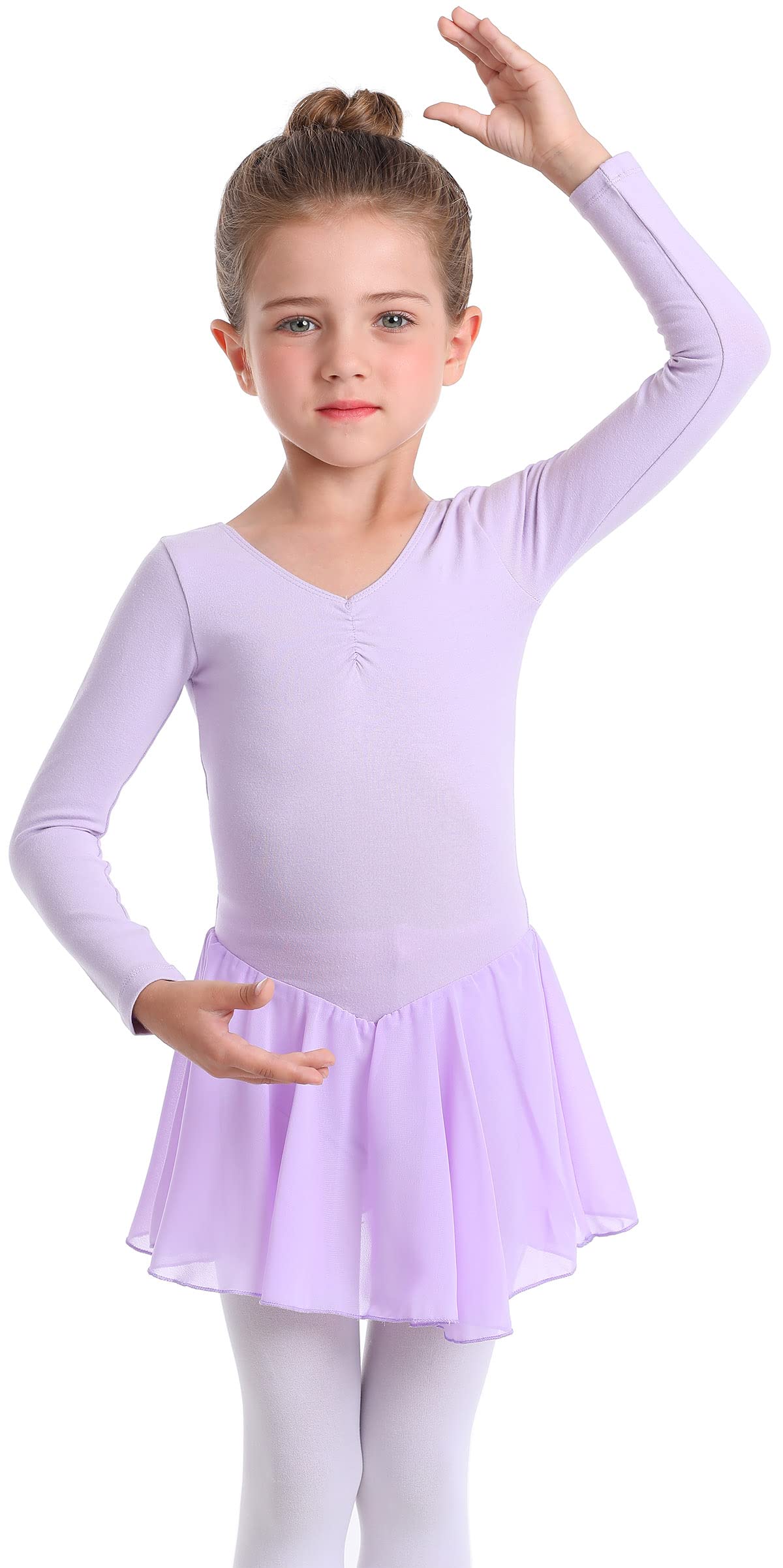 Toddler Ballet Leotard with Skirt for Girls - Classic Short Sleeve Dance Outfit for Ballet, Gymnastics & Recitals | Perfect for Dance Class, Performances & Playtime