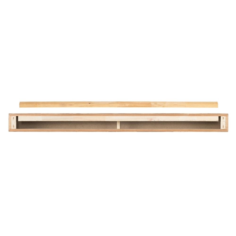 48 Inch Carolina Wood Mantel Shelf by Pearl Mantels - Perfect for Fireplace Decor, Living Room, and Rustic Home Styling