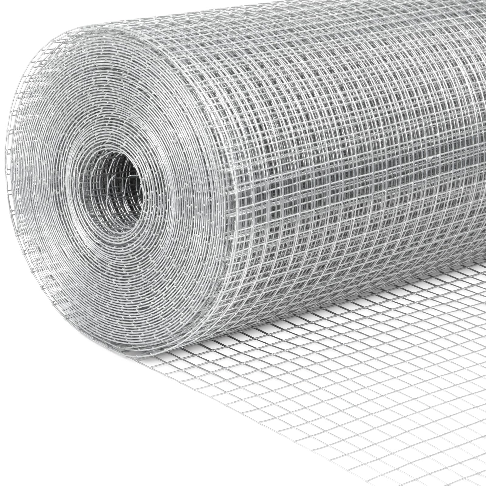 LuckIn 1/2 Inch Galvanized Chicken Wire Fence - 19 Gauge 48