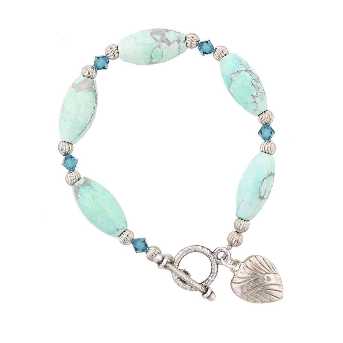 Silver Tone And Light Blue