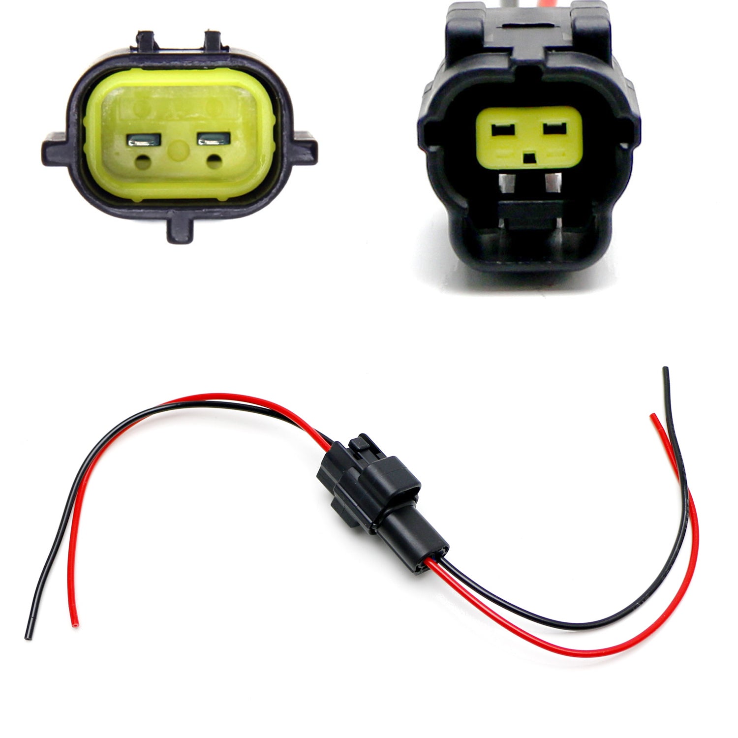 2 Pin ECT/ECTS Engine Coolant Temperature Sensor Connector Plug with Lead Pigtail - Compatible with Most Vehicles - Perfect for Engine Repair & Maintenance