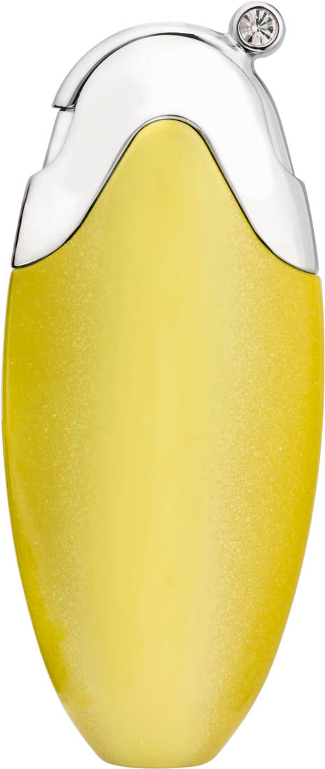 Caseti Sol Yellow Travel Perfume Atomizer with Swarovski Crystals - Portable Refillable Perfume Spray Bottle for Women, Perfect for Travel, Gym, and On-the-Go Fragrance Touch Ups