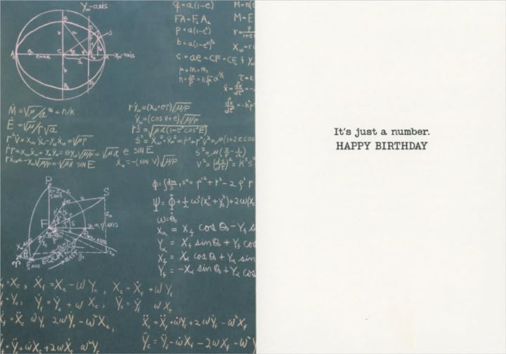 Avanti Equations for Satellite America Collection - Funny Birthday Card for Math Lovers | Perfect Gift for Nerdy Friends & STEM Enthusiasts | Birthday Greeting Card for Scientists & Engineers