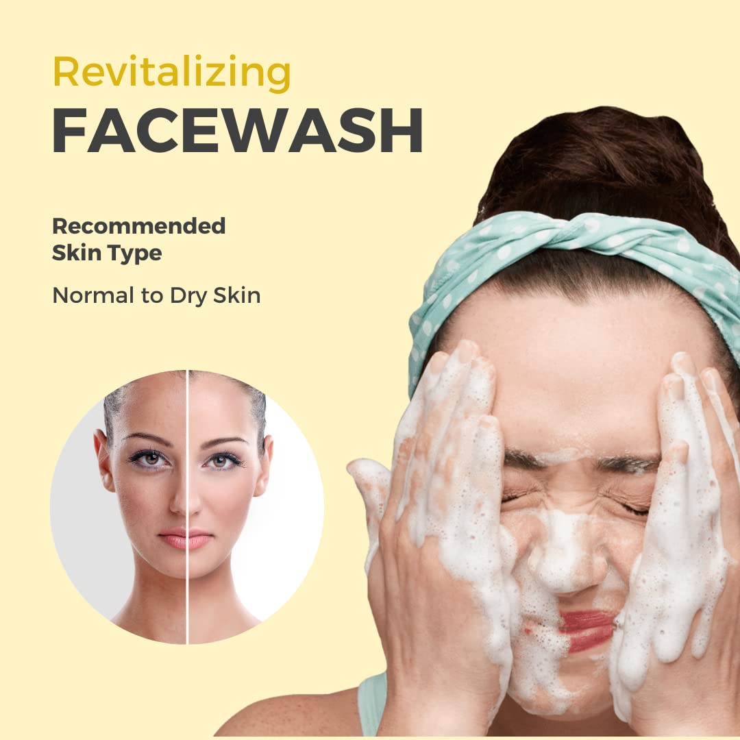 Prisa Organics Turmeric & Aloe Vera Revitalizing Face Wash - Natural Acne Control for All Skin Types | Fights Pimples & Blackheads | Paraben-Free 100ml | Daily Cleansing & Skin Brightening for Men & Women