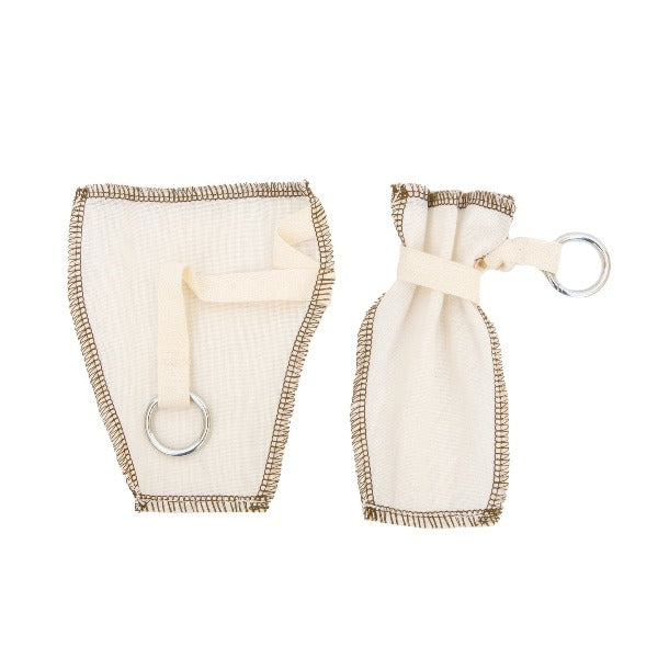 Organic Cotton CoffeeSock & TeaSock - Reusable Cup-Sized Tea Bags for Loose Leaf Tea & Coffee - Perfect for Travel, Camping & Home Brewing