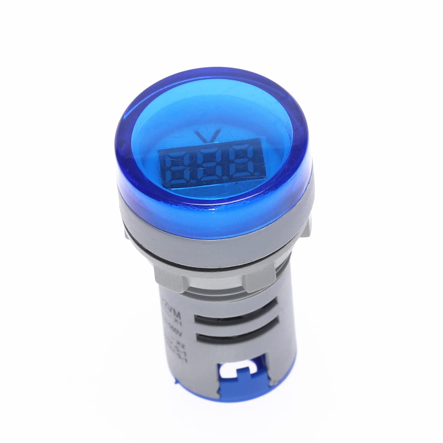 CZKE Digital LED Voltmeter - AC 20-500V Voltage Tester with Bright Blue Display | Accurate Electrical Measurement for Automotive, Home & Industrial Use