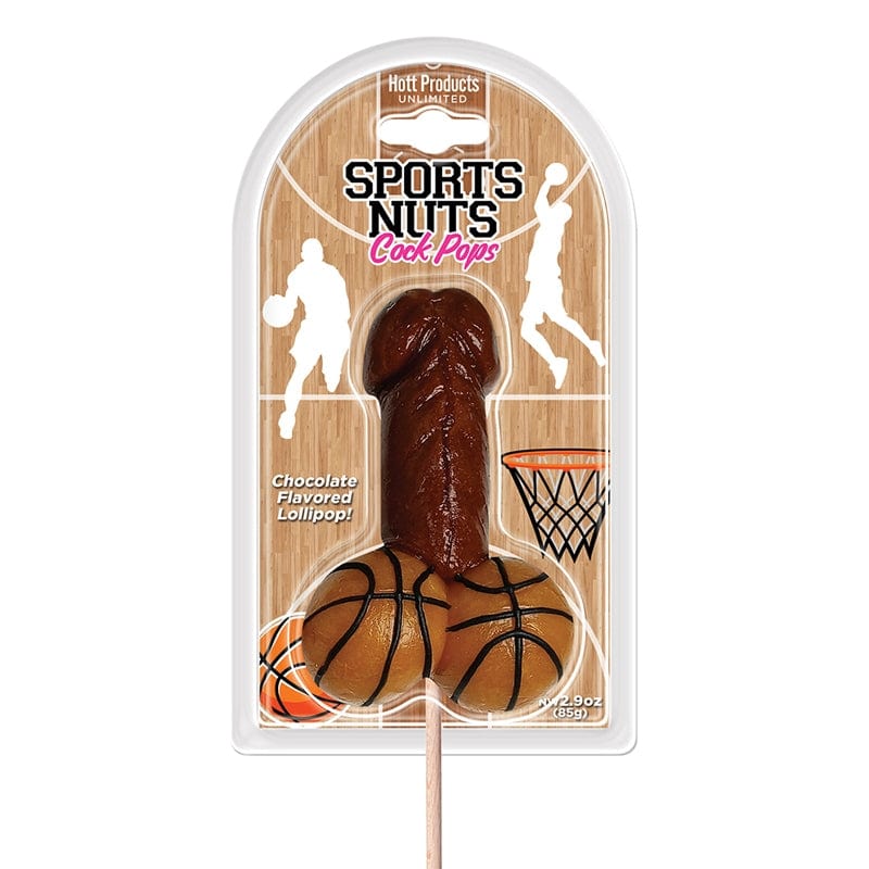Chocolate Basketball Lollipops - Sports Nuts Cock Pops | Fun Party Gag Gifts for Birthday, Bachelor Party & Game Night | Novelty Candy for Sports Fans & Prank Lovers