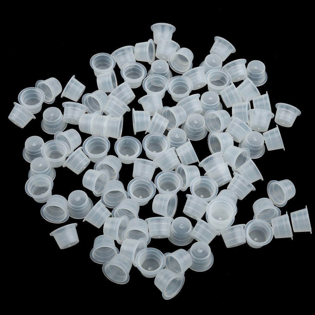 100Pcs Clear Plastic Grommets for Tattoo Machine Needles - Professional Tattoo Gun Supplies - Perfect for Tattoo Artists & DIY Tattoo Kits