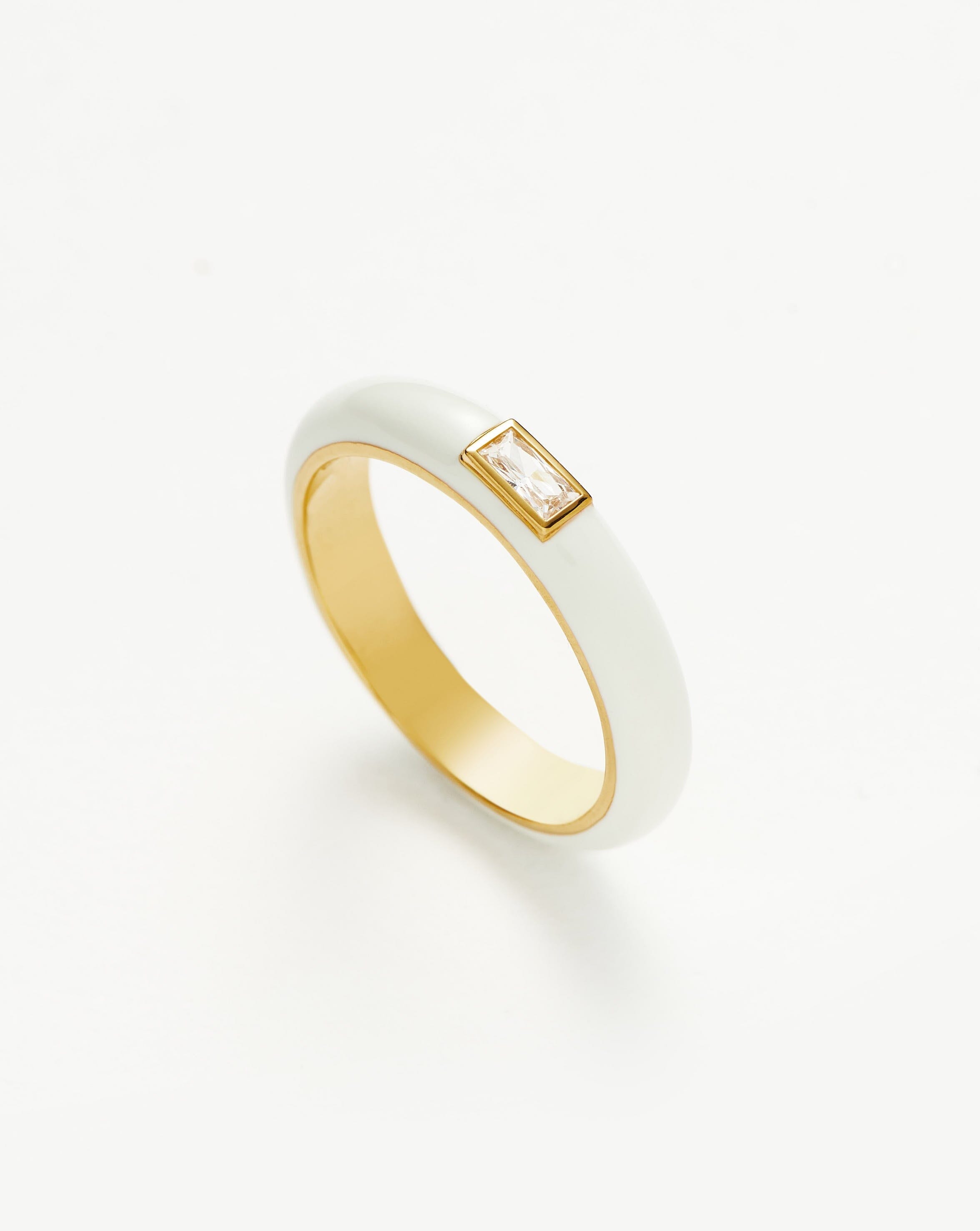 Enamel & Stone Stacking Ring Set - Dainty Boho Jewelry for Women | Perfect for Layering, Everyday Wear & Special Occasions