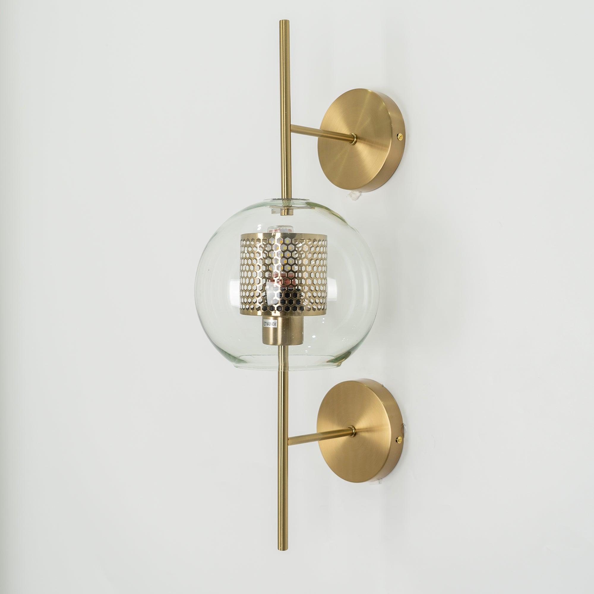Chiswick Modern Glass Wall Light - Sleek Indoor/Outdoor Sconce for Living Room, Bedroom, Hallway & Patio Lighting