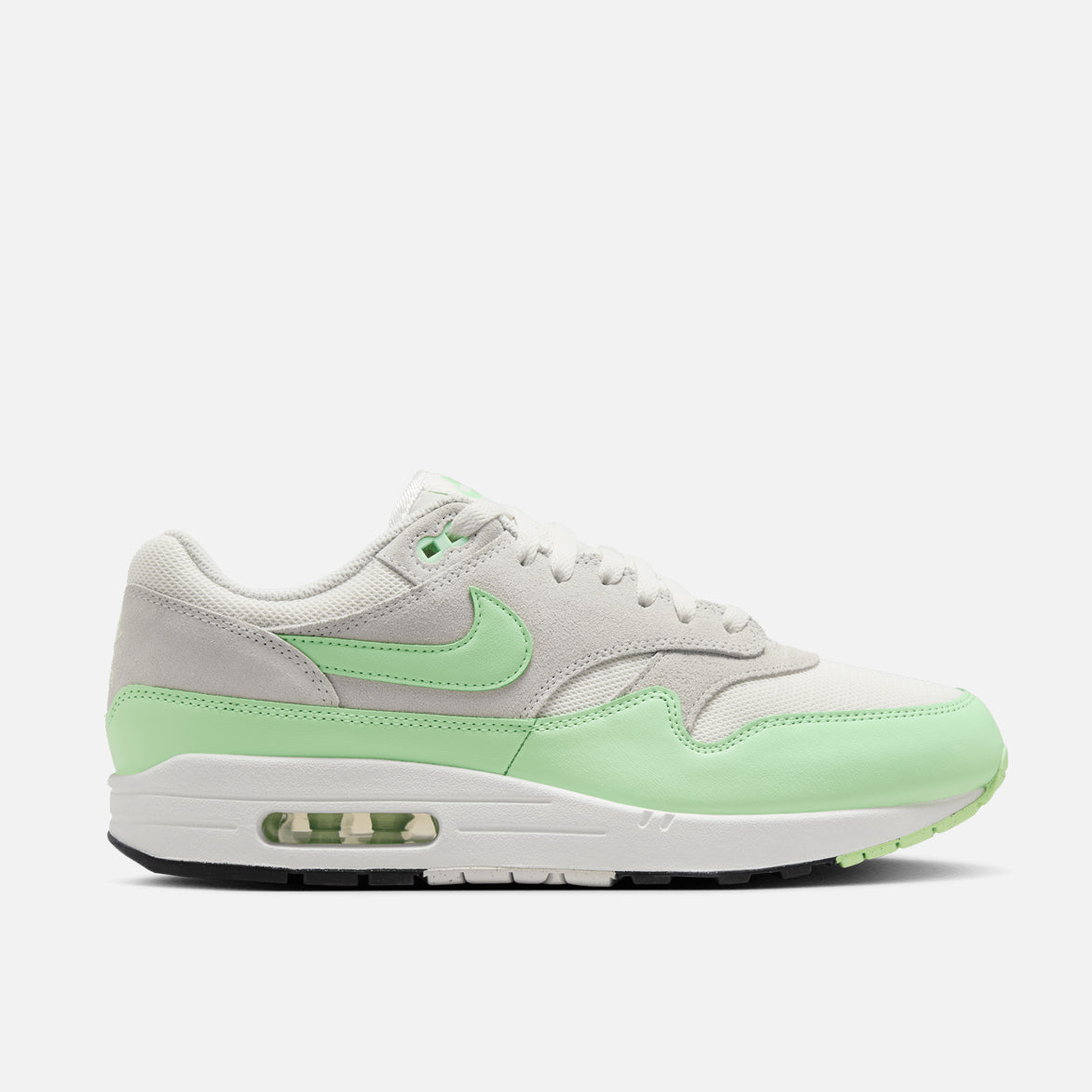 Nike Air Max 1 Essential Running Shoes - Summit White/Vapor Green - Comfortable Athletic Sneakers for Men & Women | Perfect for Gym, Jogging & Casual Wear