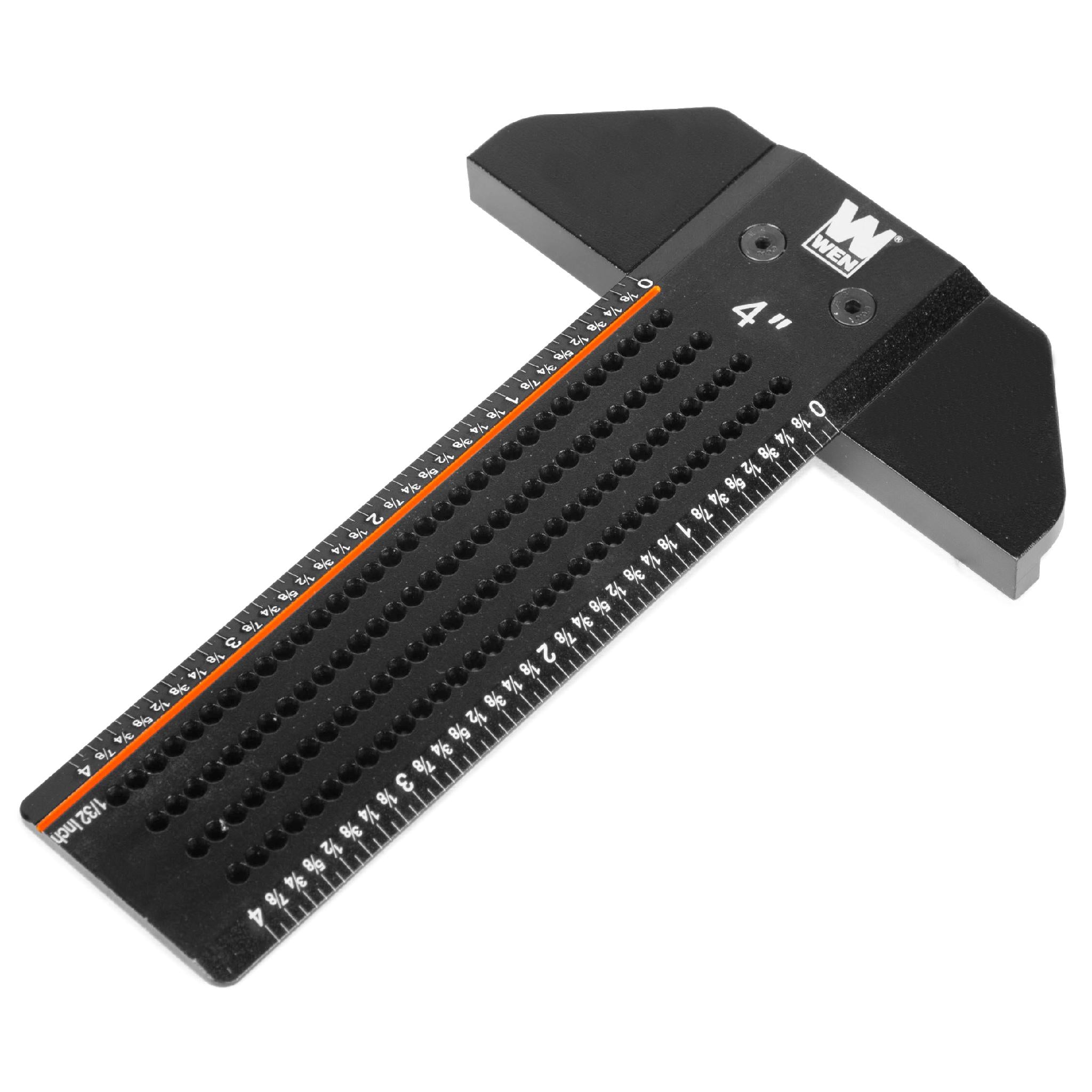 WEN ME804R 4 Inch T-Shaped Marking Ruler - Precision Measuring Tool for Woodworking, Sewing & DIY Projects - Perfect for Crafting, Home Improvement and Workshop Use