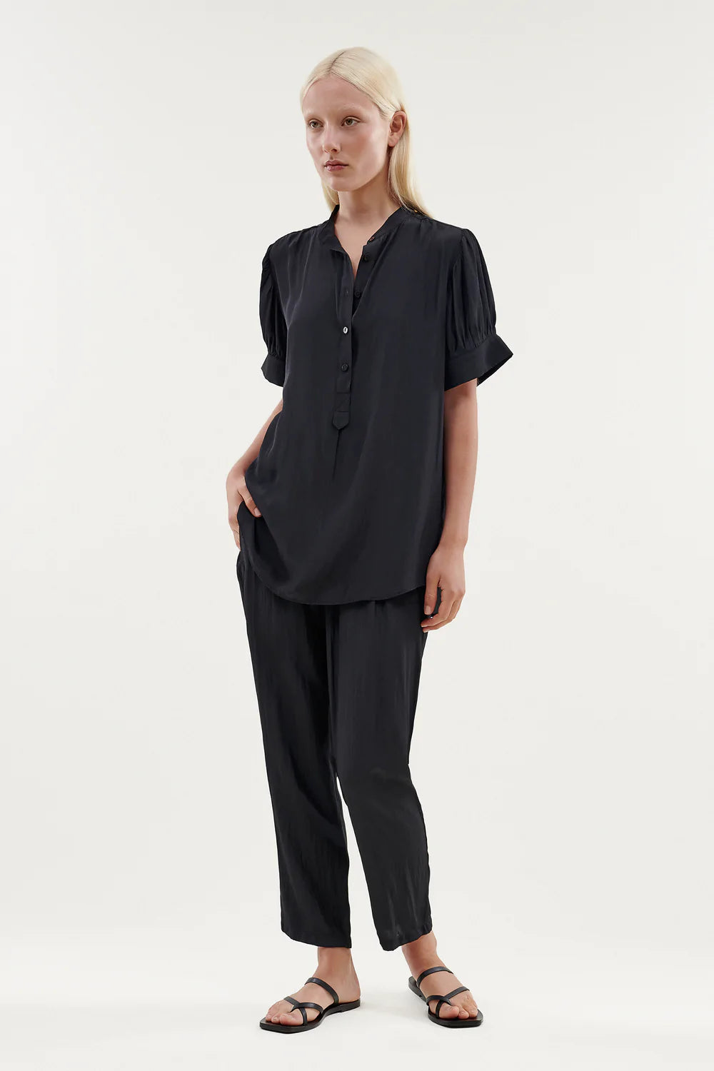 Ena Pant Coal - Stylish Women's High-Waist Pants for Casual & Office Wear | Perfect for Work, Travel & Everyday Comfort