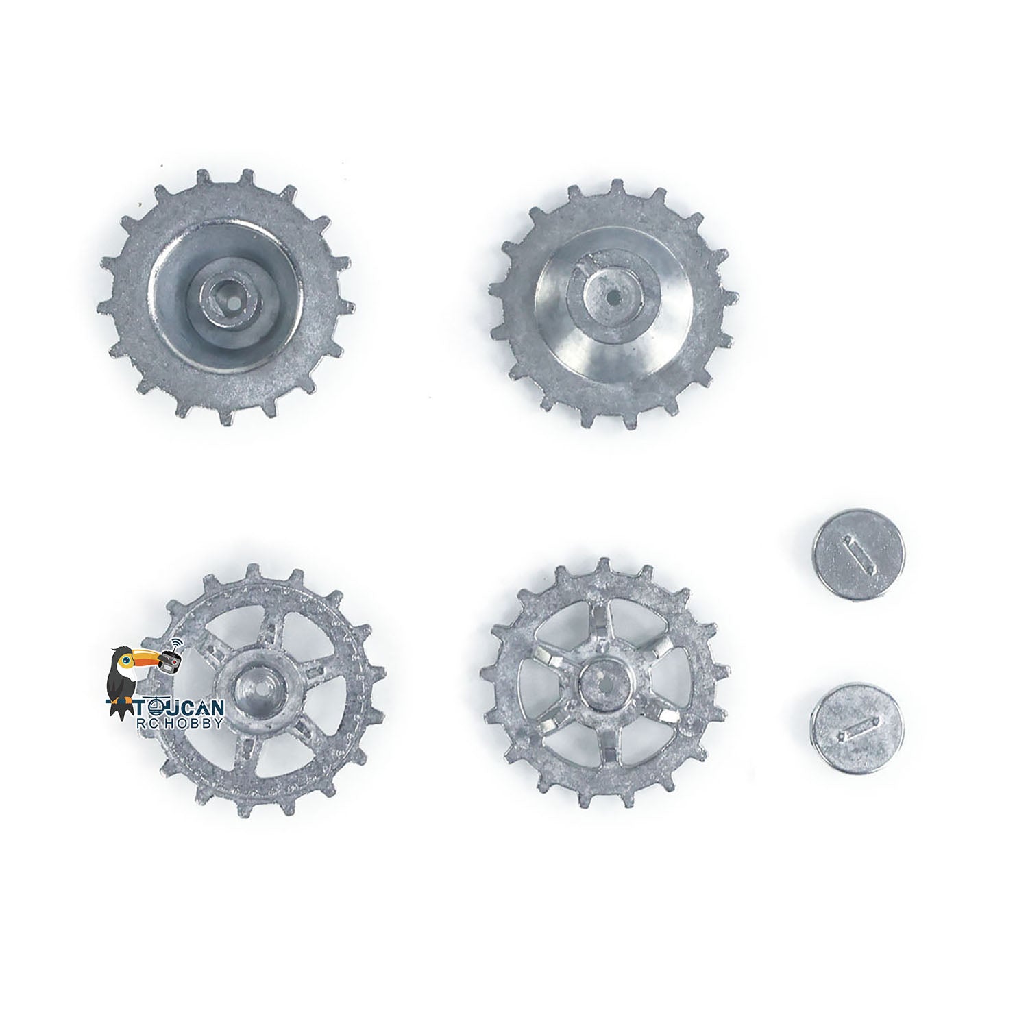 HengLong 1/16 RC Tank Metal Idler Wheel Sprockets & Driving Wheel for German Panther G & Jadpanther Military Armored Toy - Replacement Parts for RC Battle Tank Models 3869 & 3879 - Perfect for DIY Repairs & Tank Upgrades