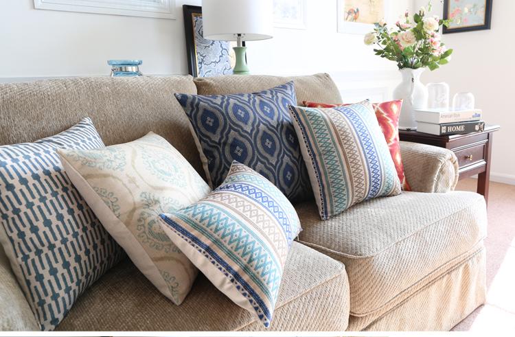 Modern Geometric Throw Pillows for Couch & Sofa - Decorative Living Room Accent Pillows - Perfect for Home Decor, Lounge, and Cozy Spaces