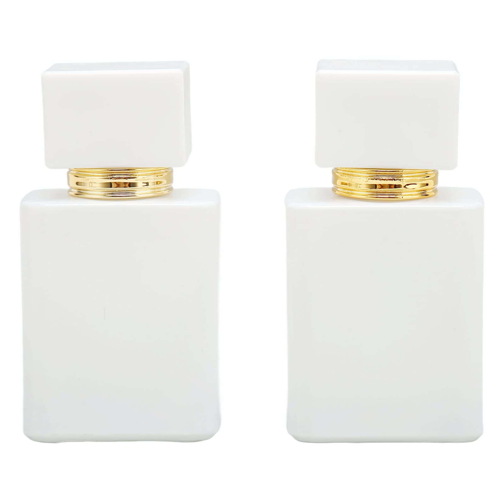 Premium Glass Perfume Bottle Atomizer Set - 2 Pack Refillable Travel Perfume Spray Bottles with Large Capacity for Makeup Remover, Essential Oils & Fragrances | Perfect for Travel, Gym, Office & Daily Use
