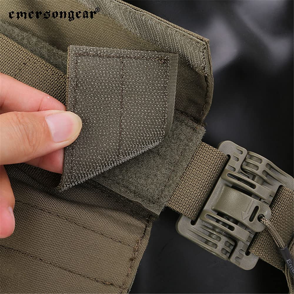 Emersongear Quick Release 094K Tactical Vest - Modular Chest Rig Set for Airsoft & Paintball - Camouflage Military Gear for Outdoor Games, Training & Cosplay