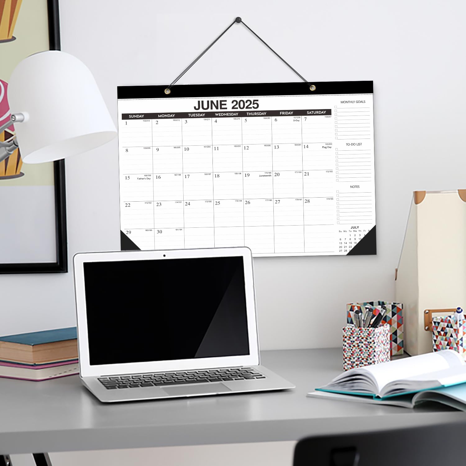 Kyweel 2025-2026 18-Month Desk & Wall Calendar Combo (17